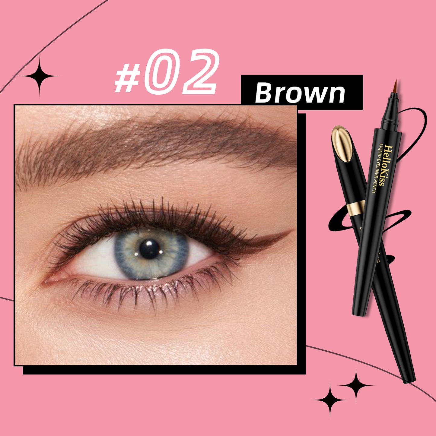 Smooth And Quick-drying Color Rendering Liquid Eyeliner Waterproof