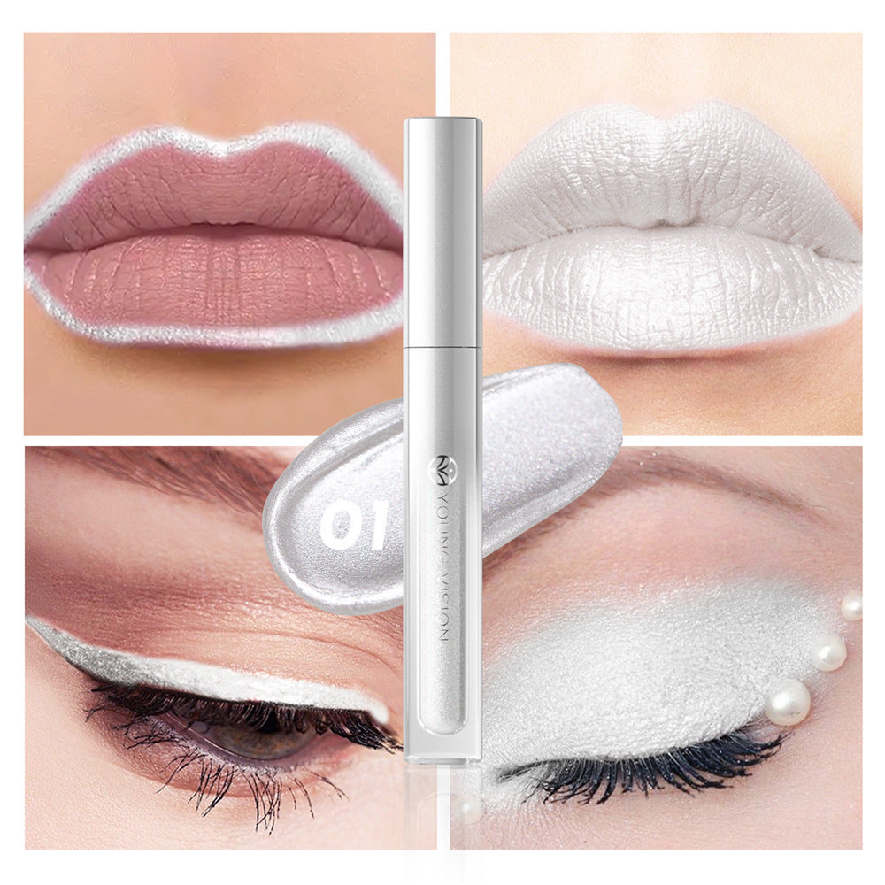 8 Colors Lip Gloss Not Easy To Stick Cup Eye Shadow