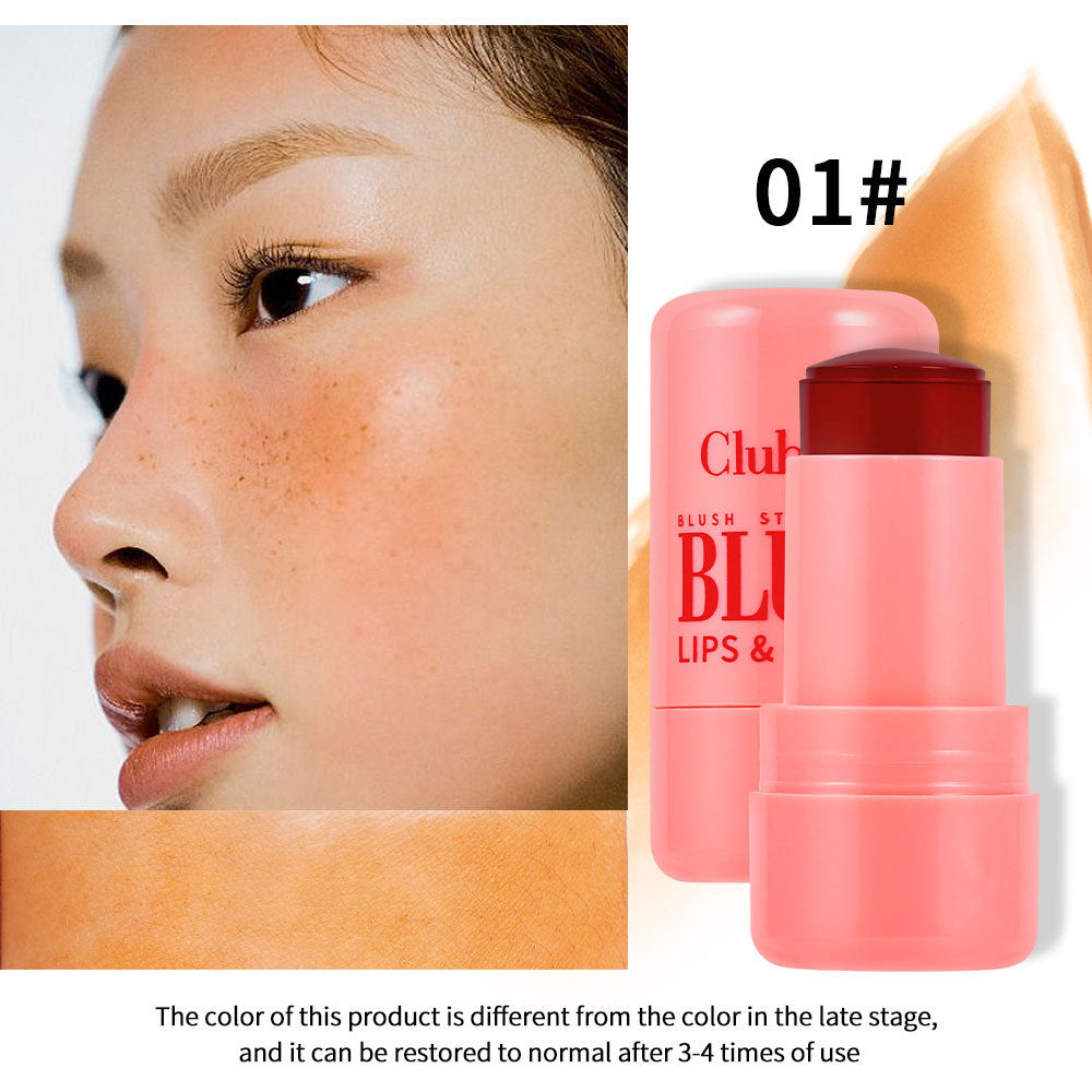 Bouncy Fruit Flavor Dyed Lip Brush Lip And Cheek Dual-use Natural Repair Lip Gloss Stick