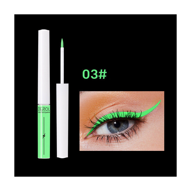 Quick Drying Water-soluble Color Luminous UV Eyeliner Liquid Pen