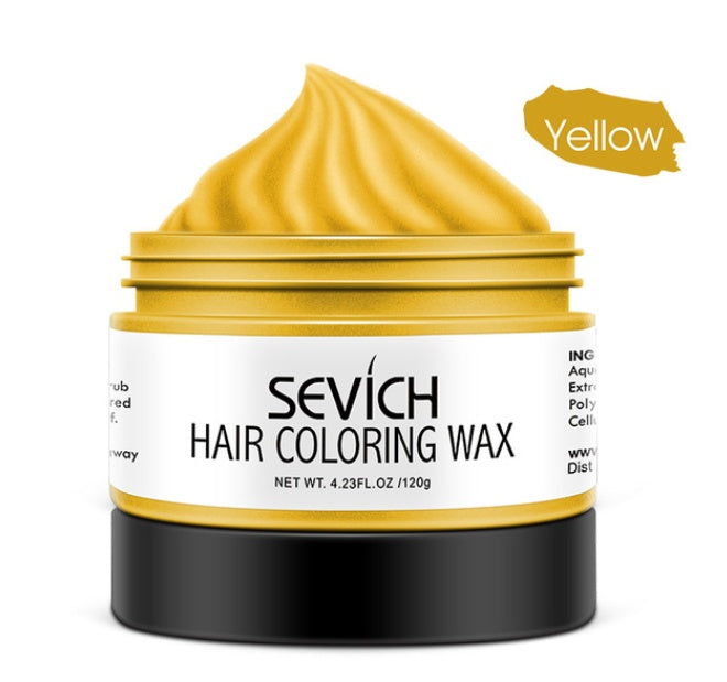 Disposable colored hair mud