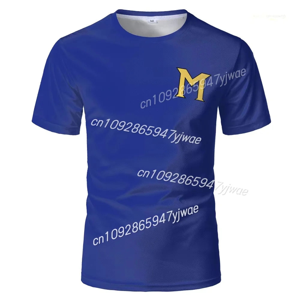 Sports Breathable Jersey LENDERS Summer Men's T-shirt Captain Winglet Cosplay Unisex Kids Short-sleeved Tops Oversized Tees