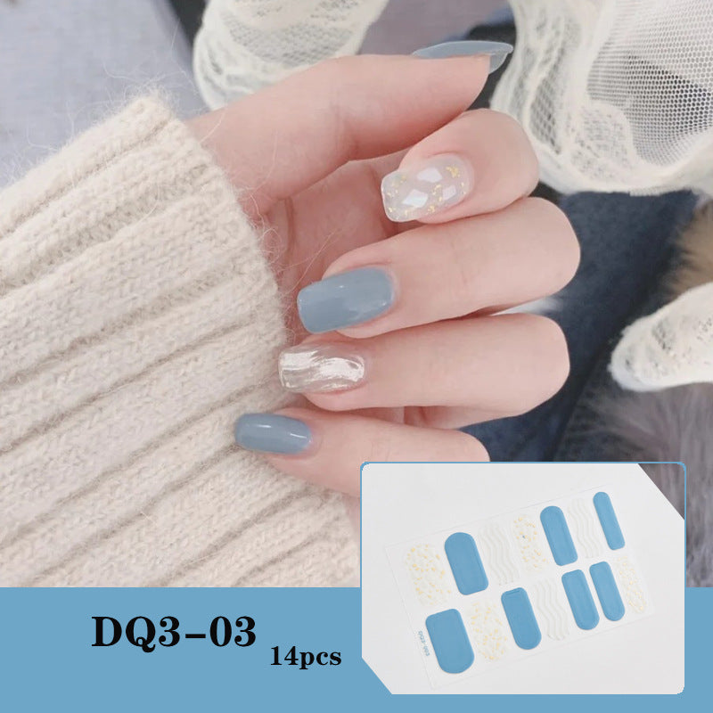 3D Laser Bronzing Nail Sticker