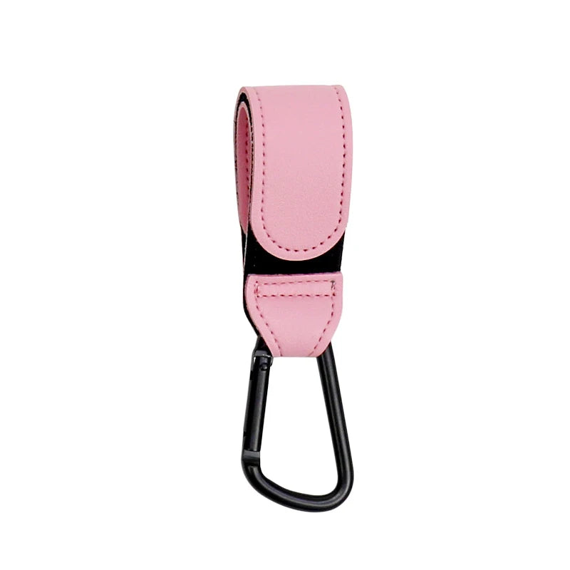 1/2pcs Baby Stroller Hook PU Leather Cart Organizer Diaper Bag Hanger Climbing Buckle Hooks Child Pram Accessories