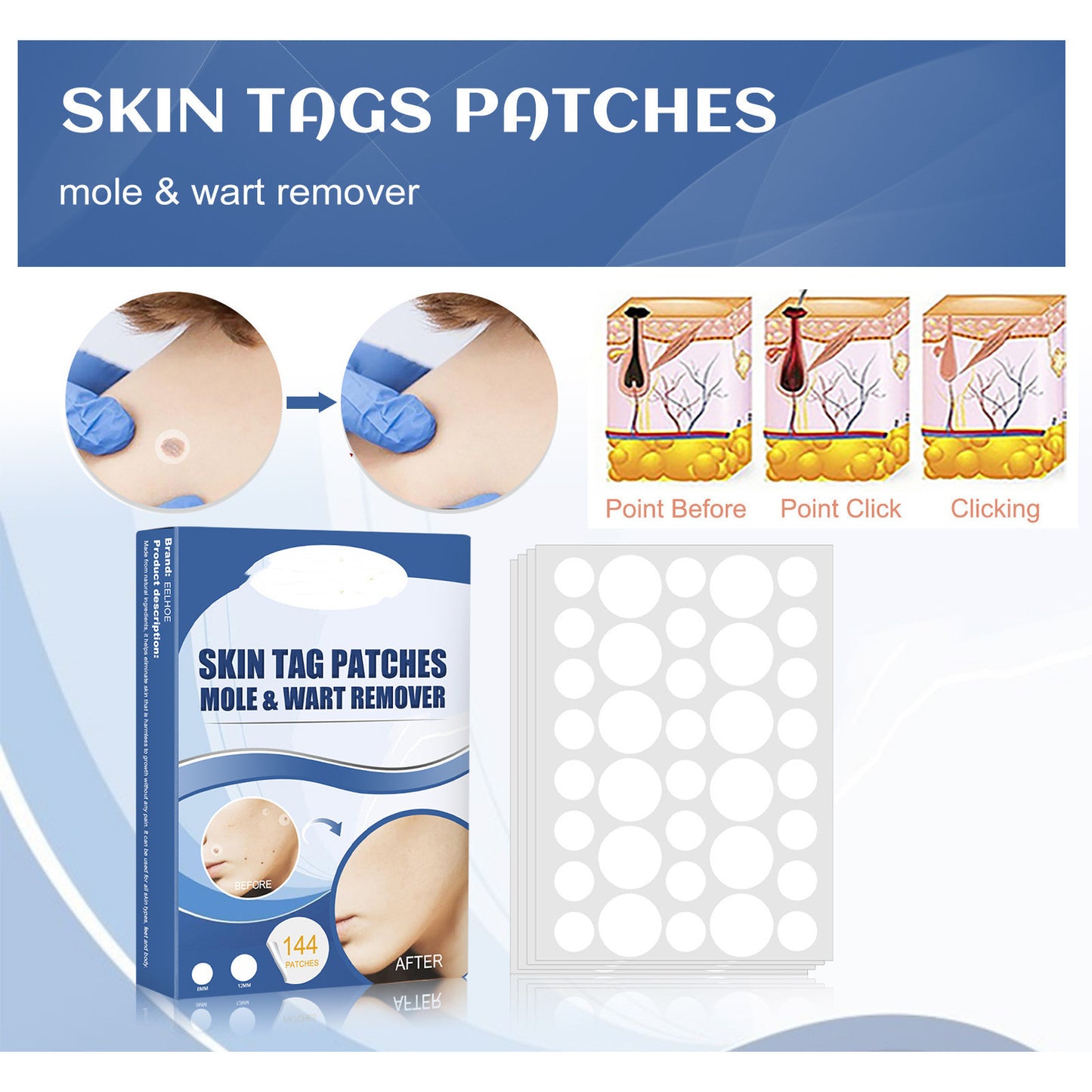 Ke Wart Patch Skin Mole Cleaning Care