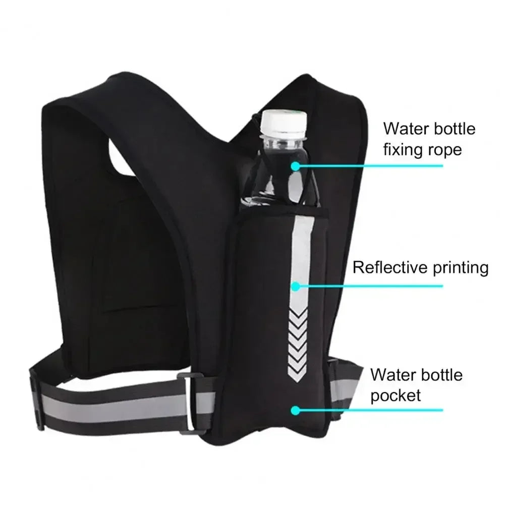 Outdoor Sport Running Backpack Men Universal Lightweight Running Vest Mobile Phone Card Bag Pocket for Jogging Fitness Chest Bag