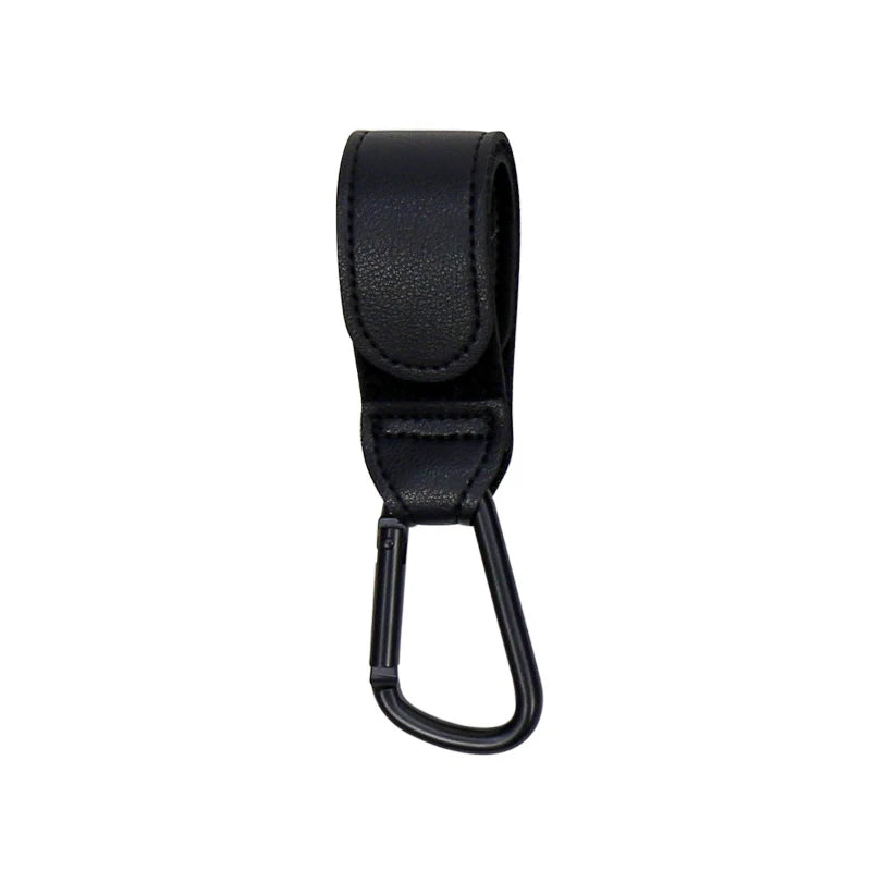 1/2pcs Baby Stroller Hook PU Leather Cart Organizer Diaper Bag Hanger Climbing Buckle Hooks Child Pram Accessories
