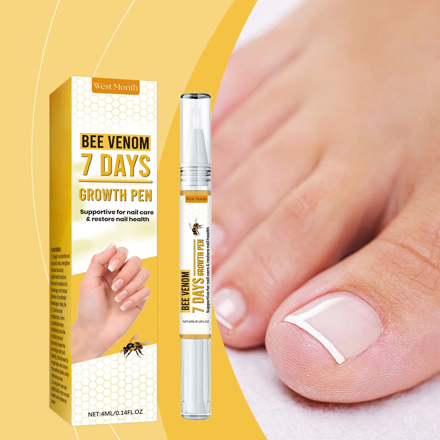 Bee Nail Repair Solution Brightening Nails