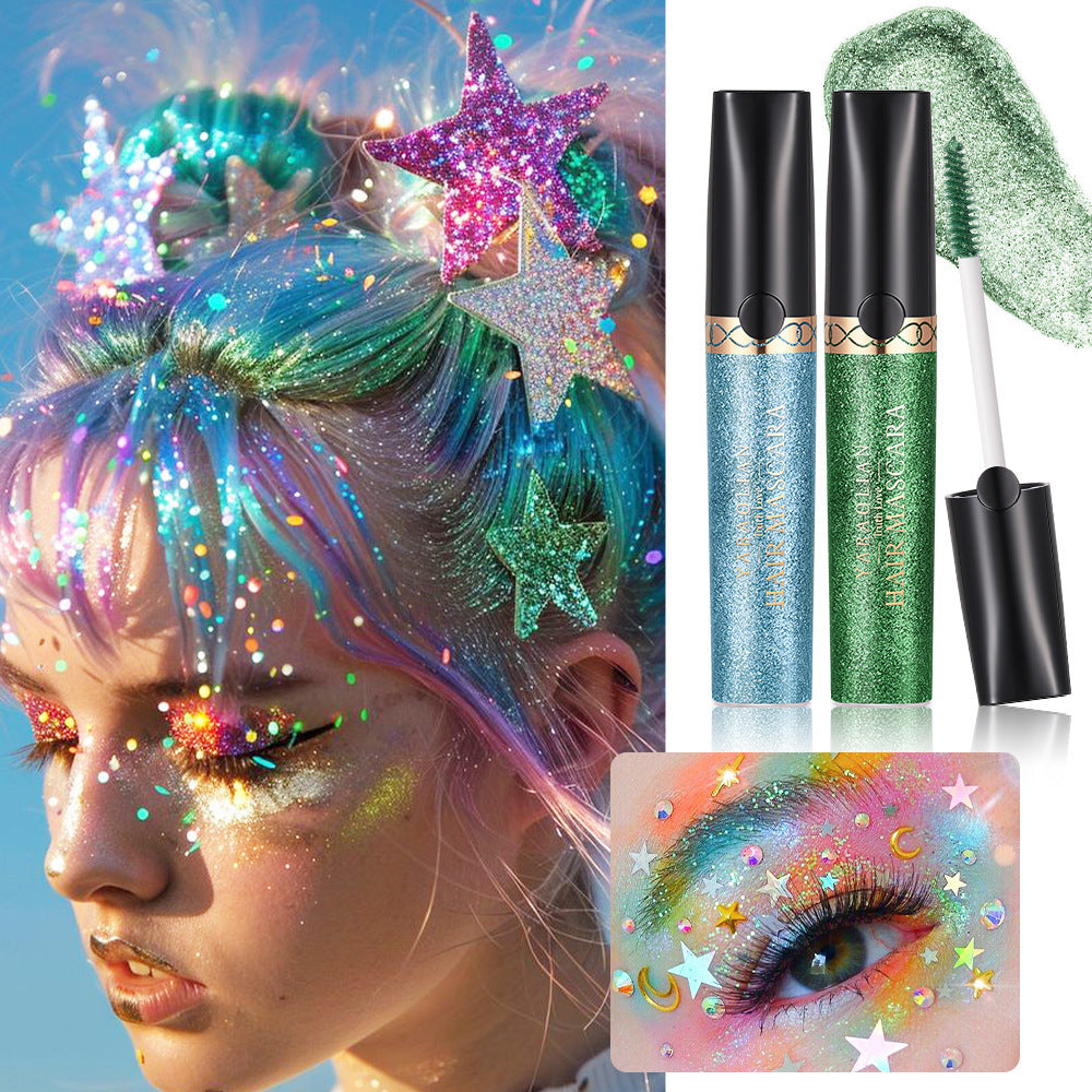 Pearlescent Hair Color Sequin Gel Twelve Colors