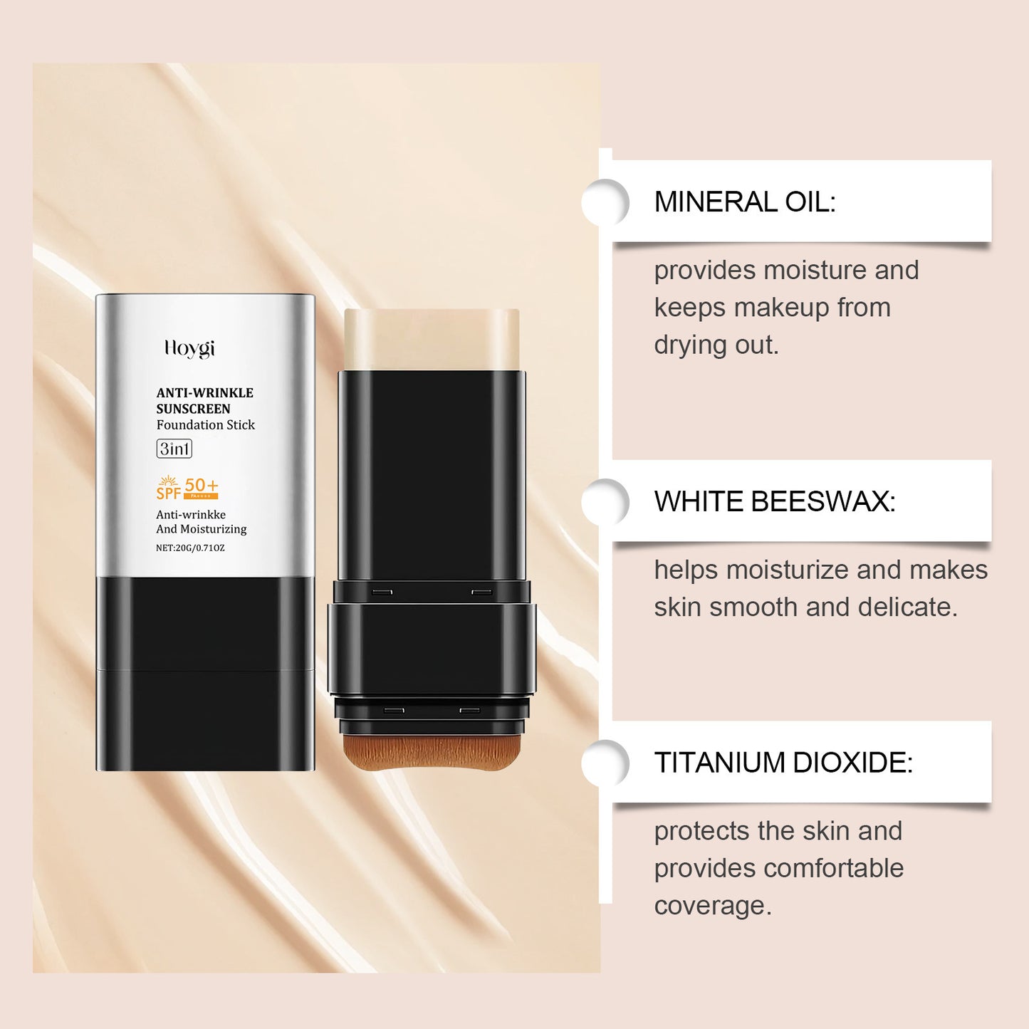 Moisturizing And Nourishing Stick Foundation Light And Moisturizing