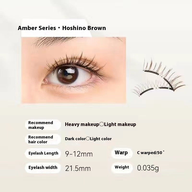 Magnetic Eyelashes Thick Zero Glue Long C Curved Eyelashes