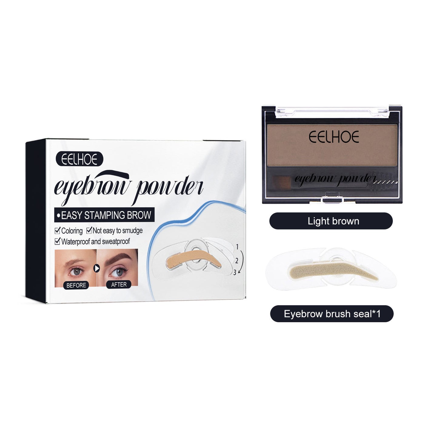 Eyebrow Suit Makeup Natural Long Lasting Waterproof Discoloration Resistant