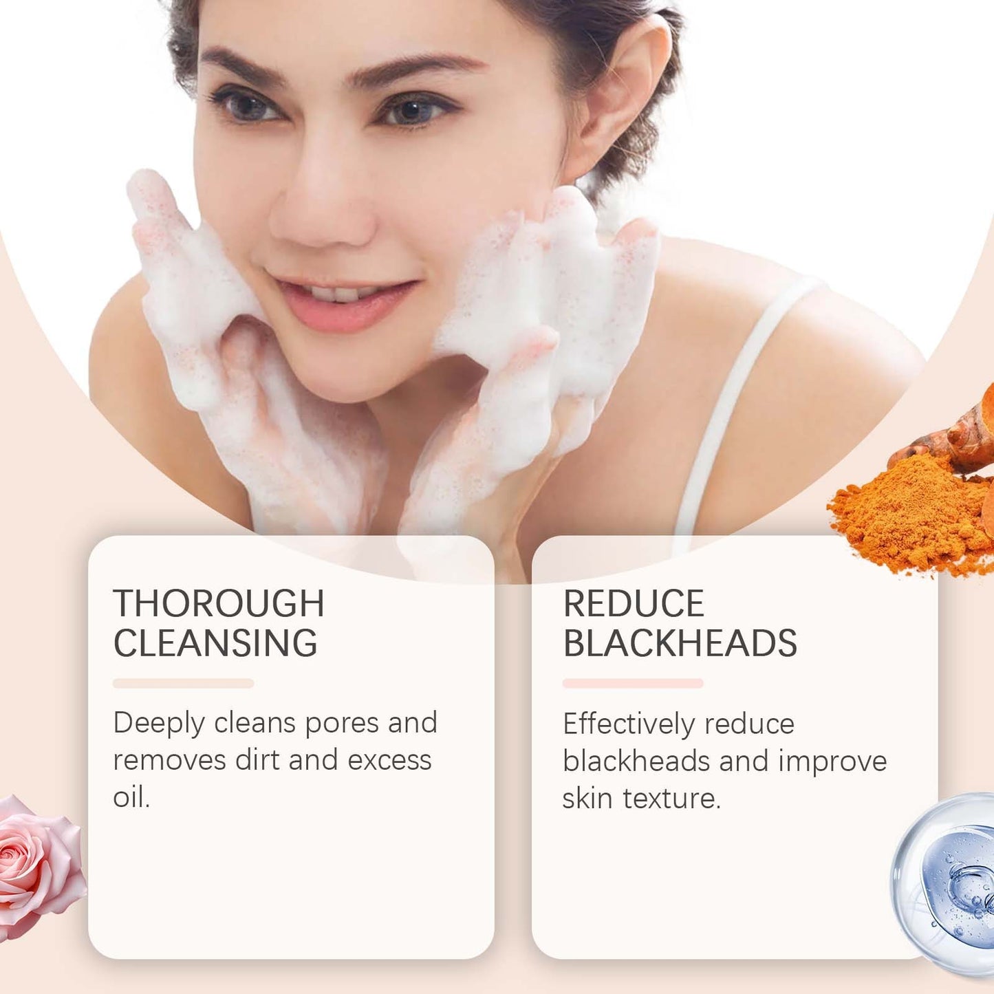 Turmeric Tightening Pore Cleansing Milk Cleanses The Face