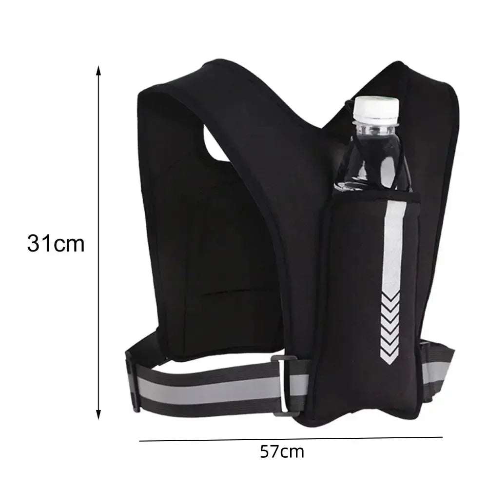 Outdoor Sport Running Backpack Men Universal Lightweight Running Vest Mobile Phone Card Bag Pocket for Jogging Fitness Chest Bag
