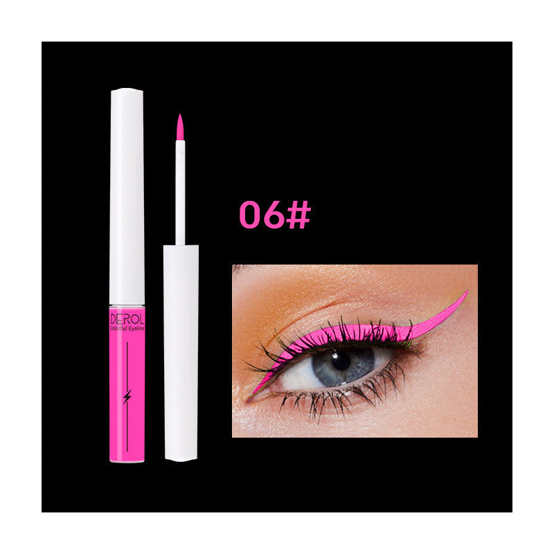 Quick Drying Water-soluble Color Luminous UV Eyeliner Liquid Pen