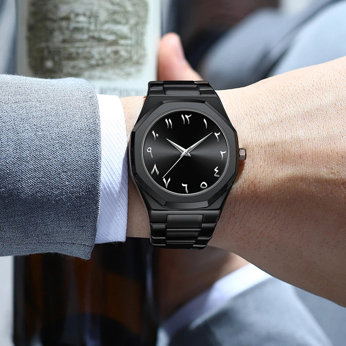 BESTWIN Luxury Sports Men Watch Waterproof Stainless Steel Date Wristwatch For Man Quartz Clock Business Men's Watches 2025 New