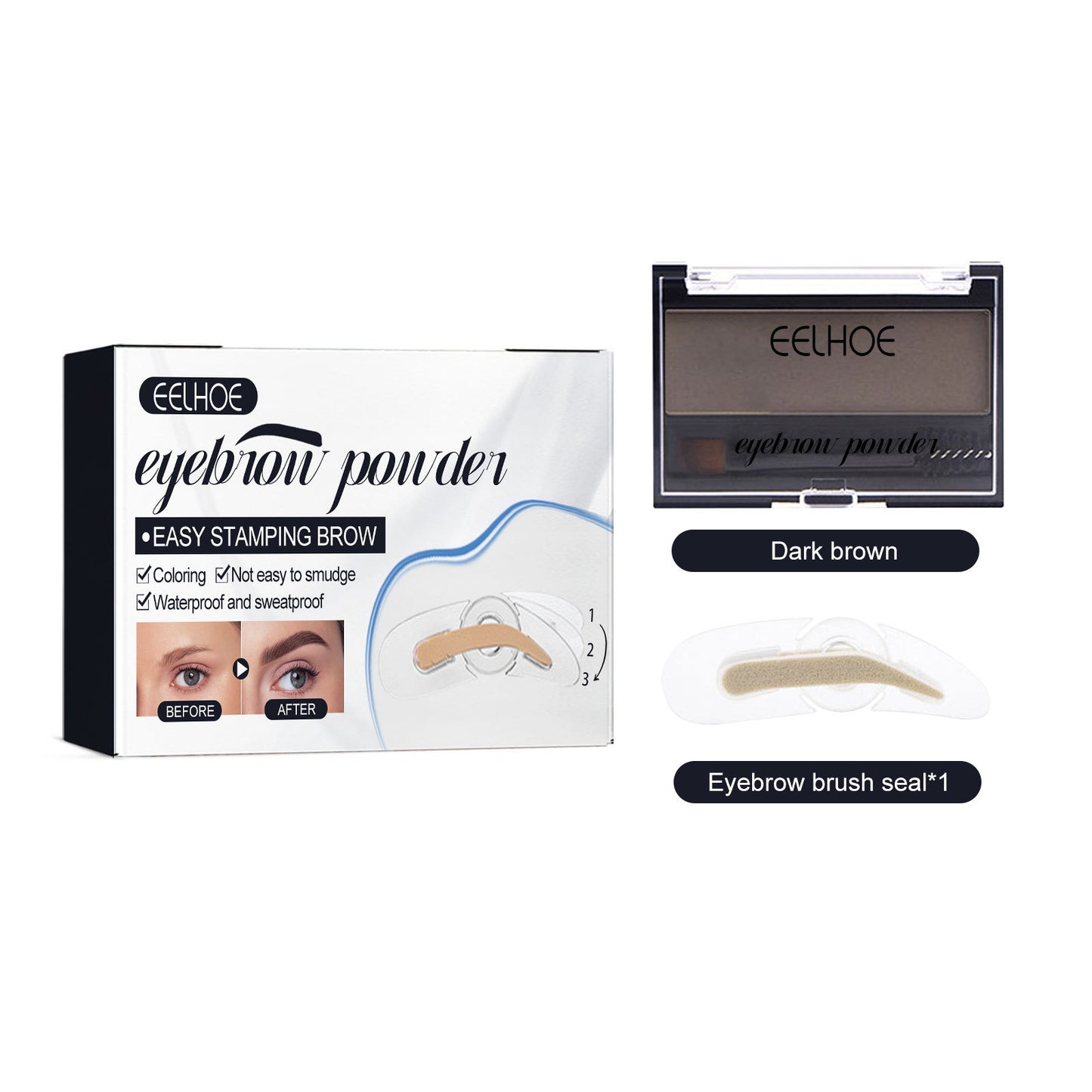 Eyebrow Suit Makeup Natural Long Lasting Waterproof Discoloration Resistant