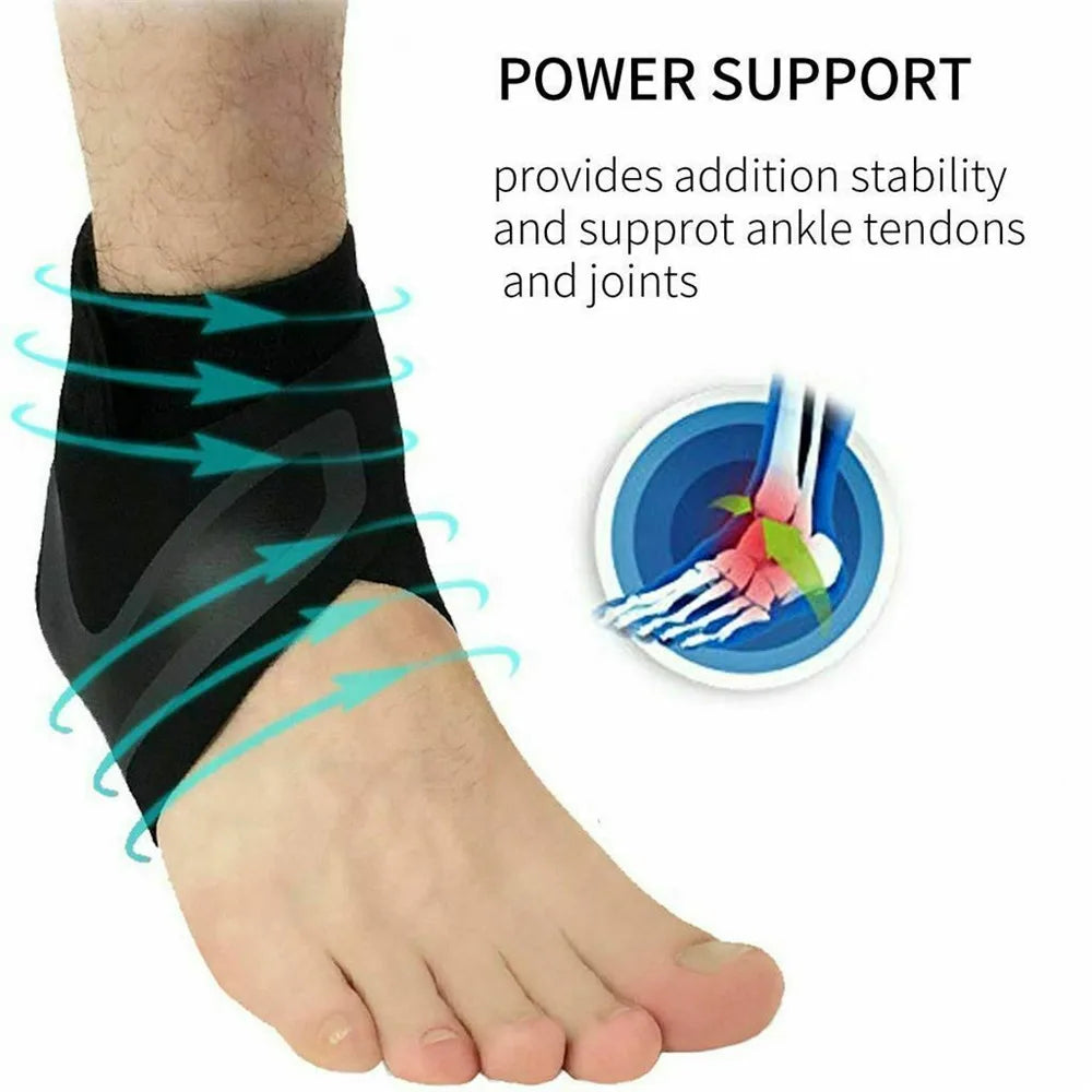 1pcs Fitness Sports Ankle Brace Gym Elastic Ankle Support Gear Foot Weights Wraps Protector Legs Power Weightlifting Foot Care
