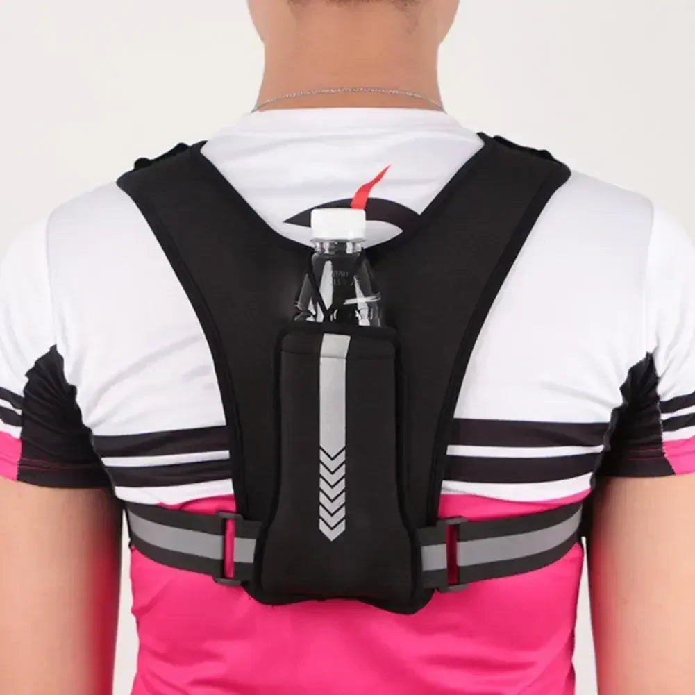 Outdoor Sport Running Backpack Men Universal Lightweight Running Vest Mobile Phone Card Bag Pocket for Jogging Fitness Chest Bag