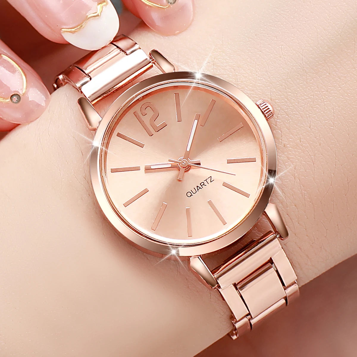 1/2/3PCS Fashion Women Watches Simple Dial Analog Quartz Watch for Women Reloj Mujer Girls Clock Gift(Without Box)
