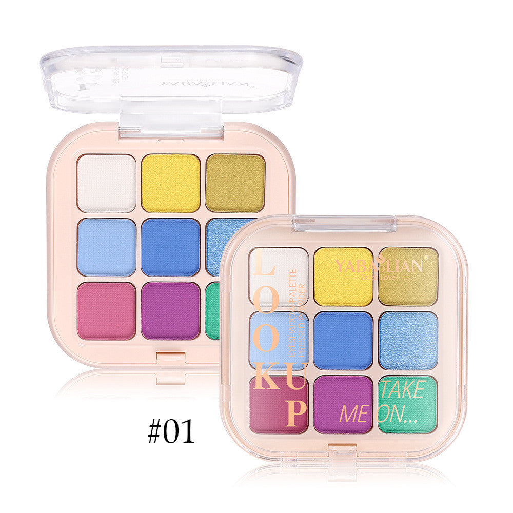 Eye Shadow Plate 9-color Makeup Nine-color Colorful Fog