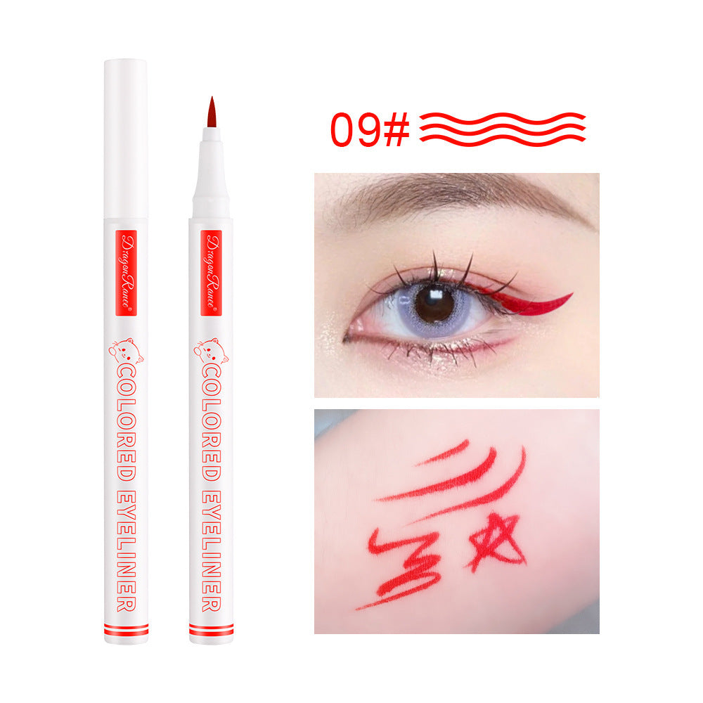 Color Waterproof Eyeliner Liquid Pen Sweat-proof, Non-dizzy And Waterproof