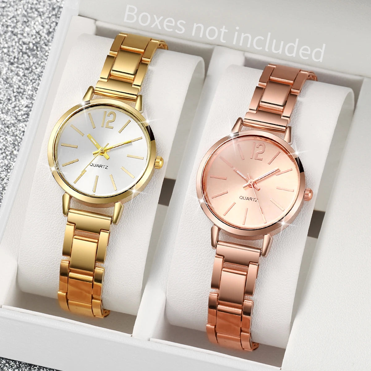 1/2/3PCS Fashion Women Watches Simple Dial Analog Quartz Watch for Women Reloj Mujer Girls Clock Gift(Without Box)