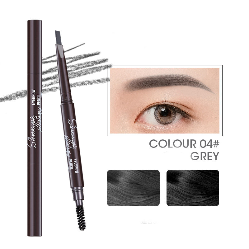 Triangular Double Head Auto-rotating Eyebrow Pencil