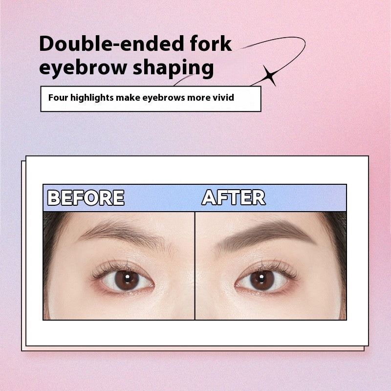 Small Triangle Eyebrow Pencil Not Smudge Double-headed Novice