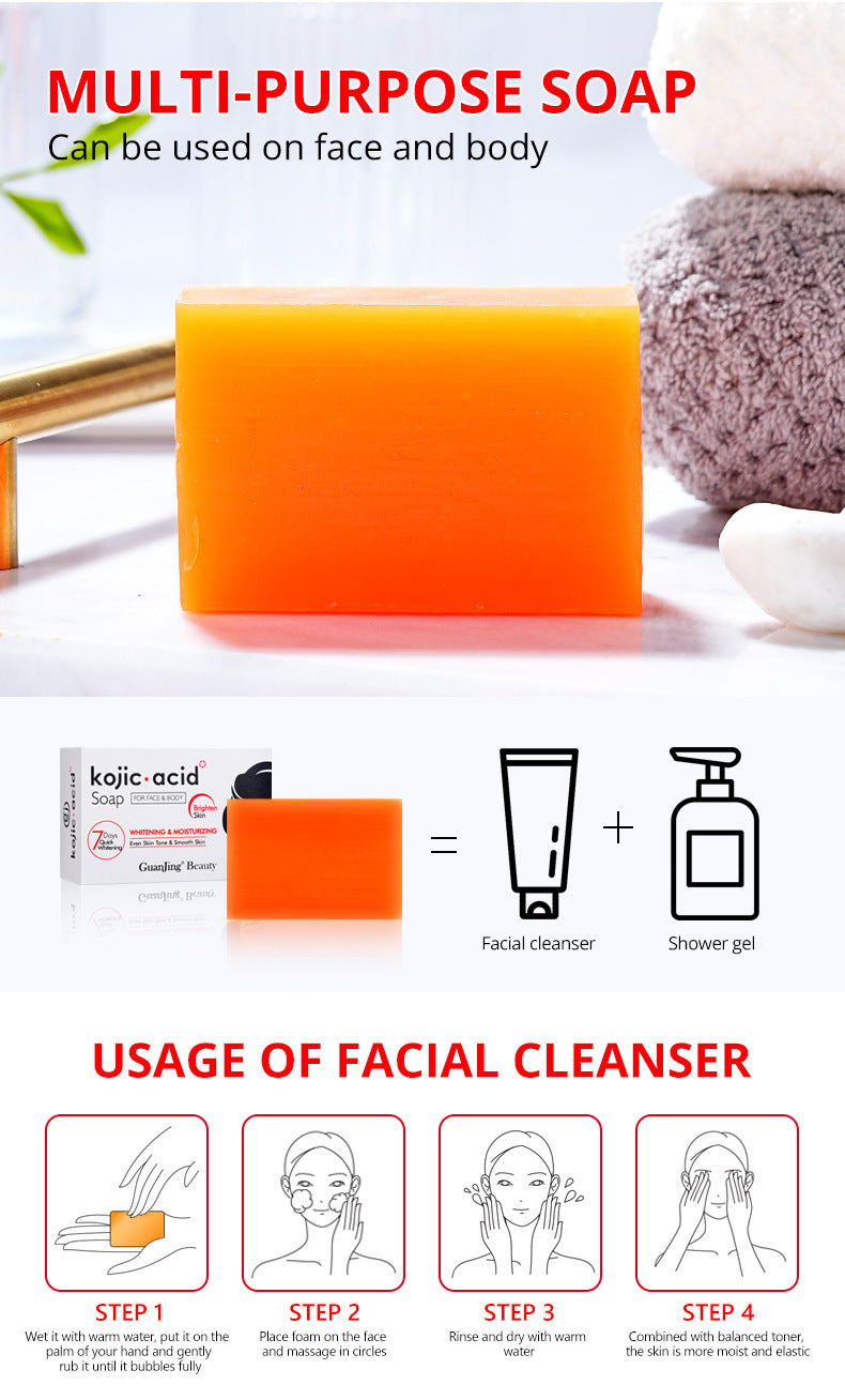 Kojic Acid Soap Skin Hydrating And Brightening Facial Moisturizing Handmade Soap