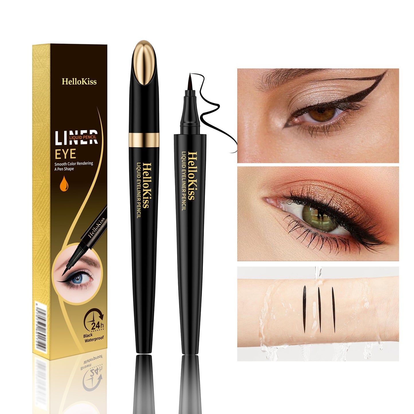 Smooth And Quick-drying Color Rendering Liquid Eyeliner Waterproof