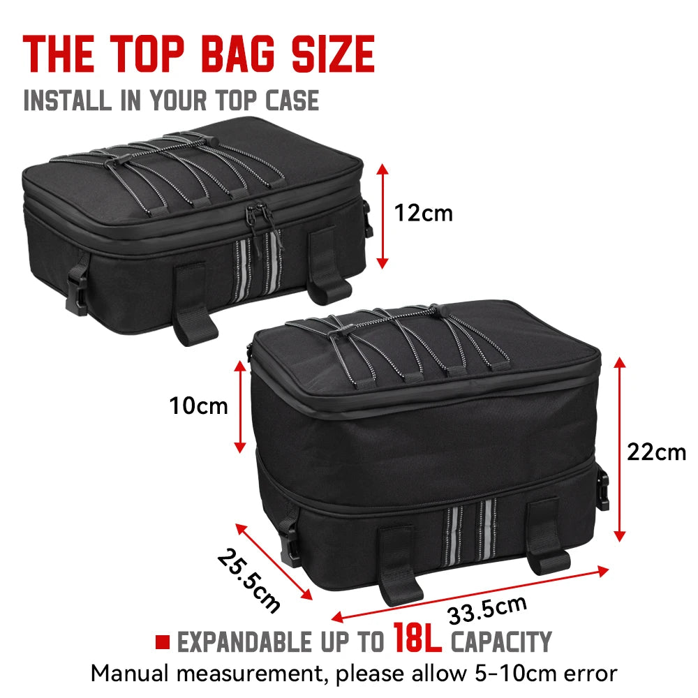 1/2/3pcs set Motorcycle Luggage Bags Additional Bags for BMW GS 1200 LC Adventure 2013-2017 R1250GS R1200GS Adventure Top Pack
