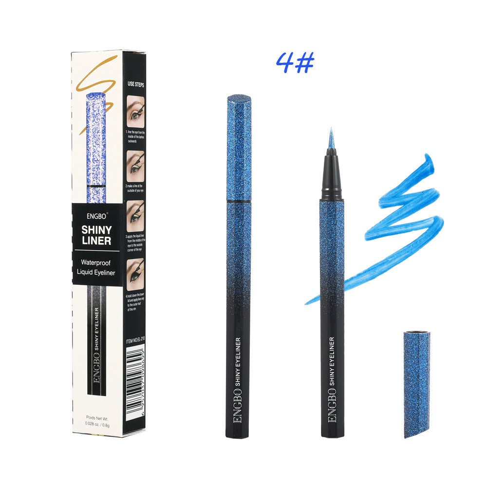 Color Quick Drying Starry Pearlescent Eyeliner