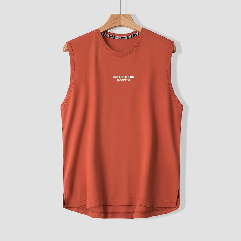 Plus Size Man Vest Sleeveless Tank Tops L-9XL 175kg Gym Basketball Shirt Streetwear Summer Outdoor Sports Tops Men's Clothing