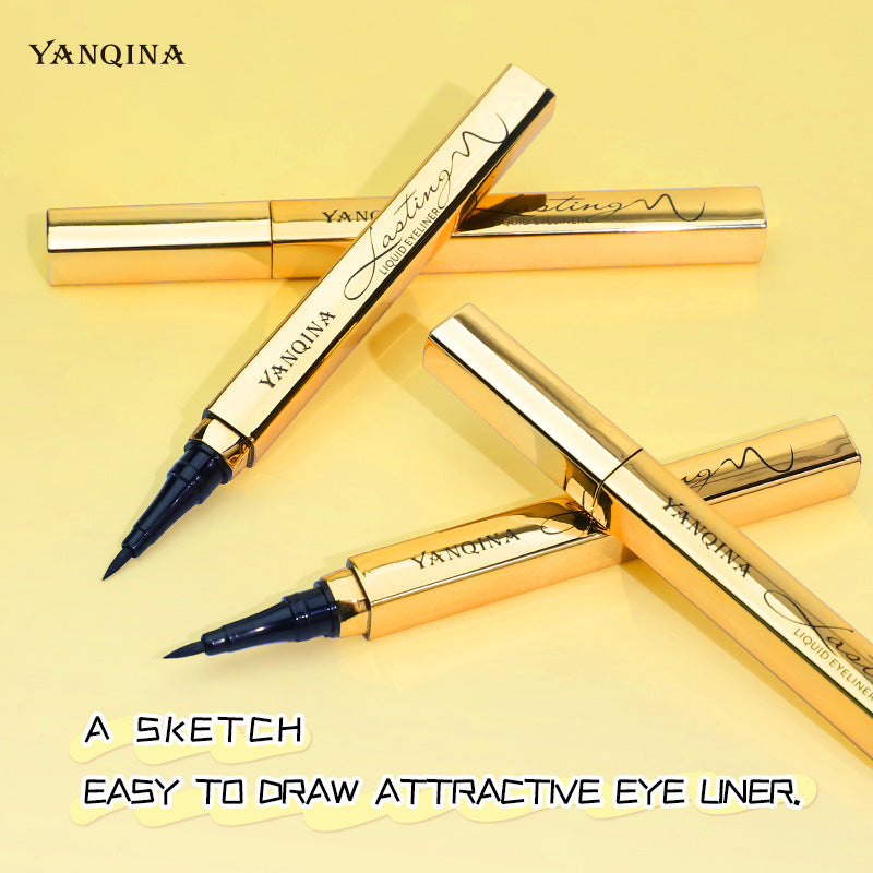 Eyeliner Waterproof And Sweat-proof Not Easy To Smudge Small Gold Bar Extremely Fine