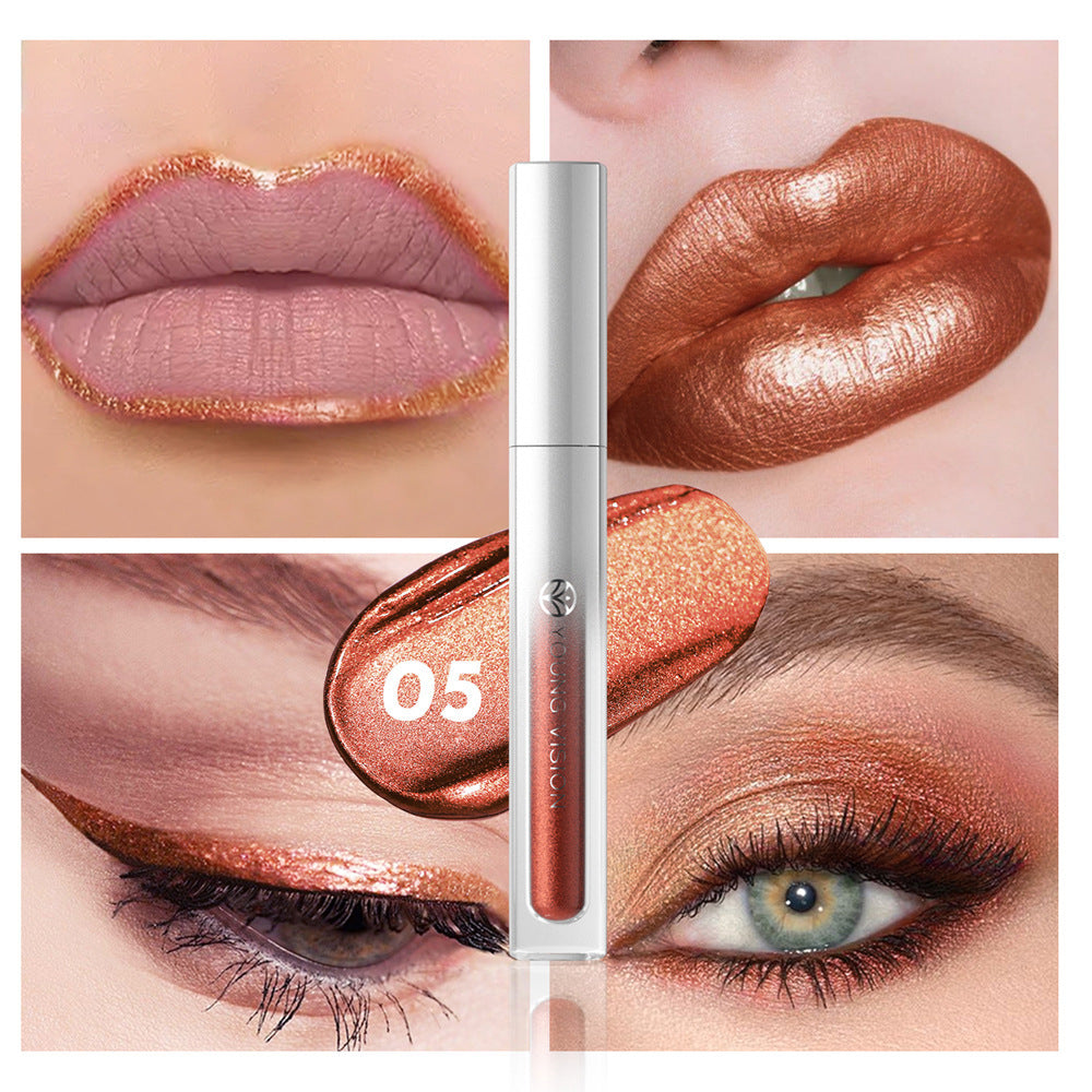 8 Colors Lip Gloss Not Easy To Stick Cup Eye Shadow