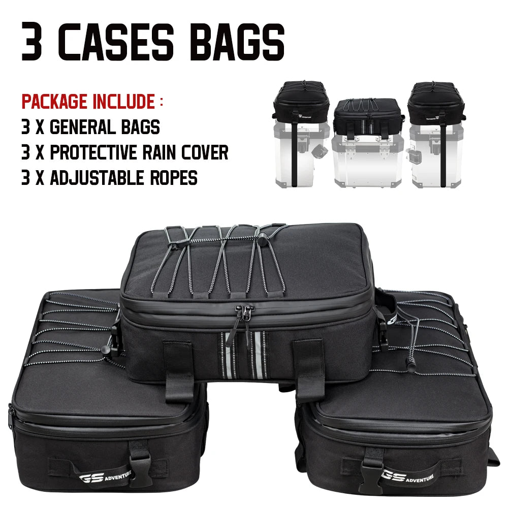 1/2/3pcs set Motorcycle Luggage Bags Additional Bags for BMW GS 1200 LC Adventure 2013-2017 R1250GS R1200GS Adventure Top Pack