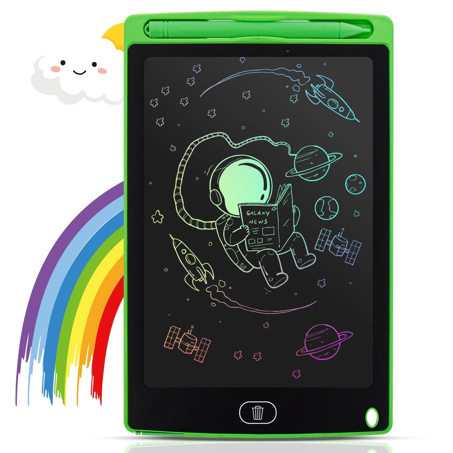 12" LCD Writing Tablet for Kids - Reusable Drawing Board with Eye Protection, Lock Function, Instant Erase - Gift for Boys Girls