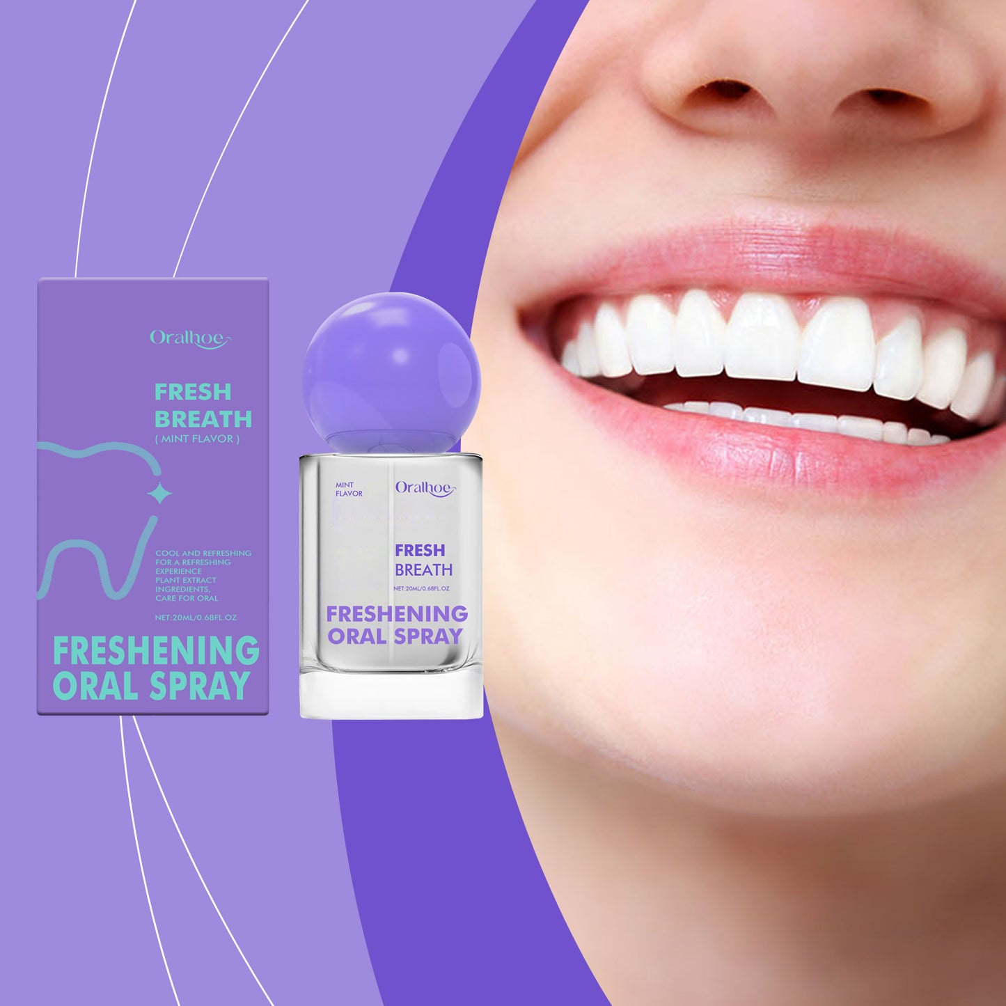 Oral Spray Refreshing Long-lasting Portable