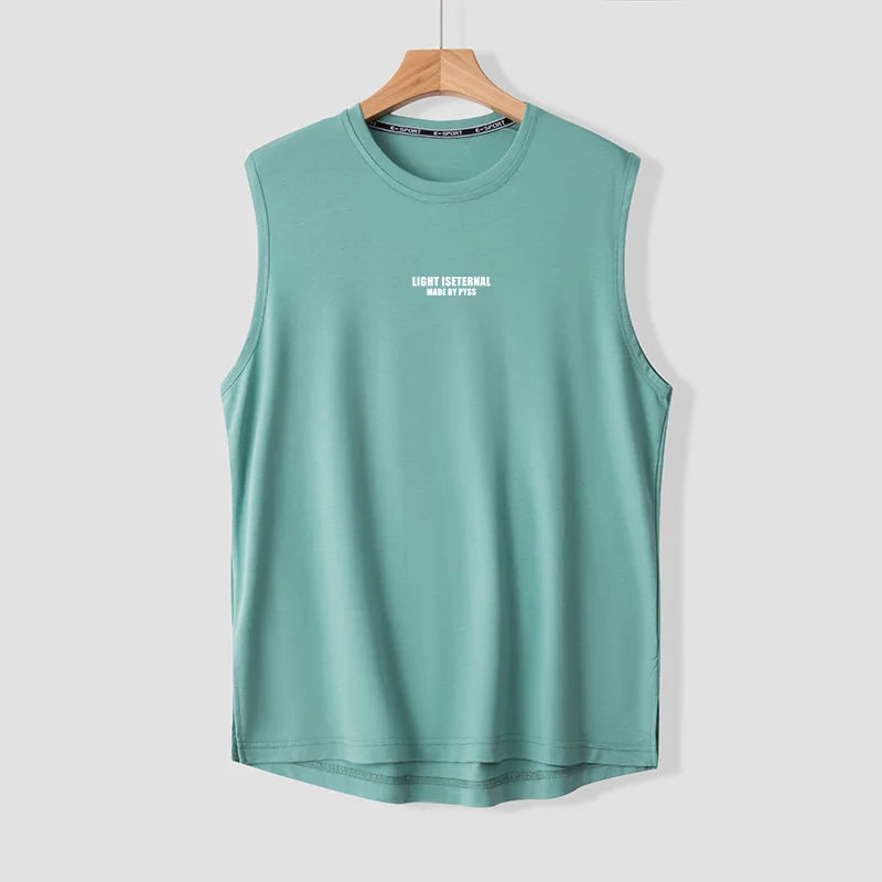 Plus Size Man Vest Sleeveless Tank Tops L-9XL 175kg Gym Basketball Shirt Streetwear Summer Outdoor Sports Tops Men's Clothing