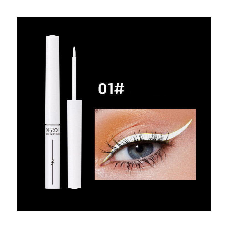 Quick Drying Water-soluble Color Luminous UV Eyeliner Liquid Pen