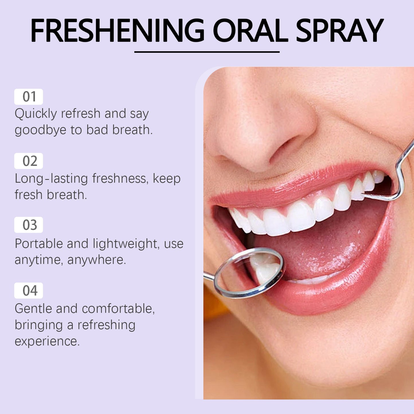 Oral Spray Refreshing Long-lasting Portable
