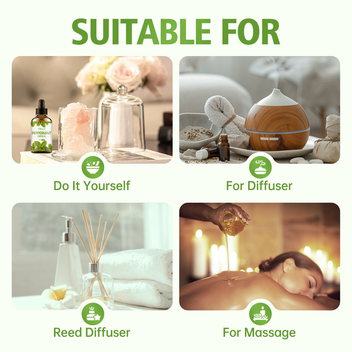 30ml Organic Oil Aromatherapy Massage Aromatic Skin Care Castor Oil