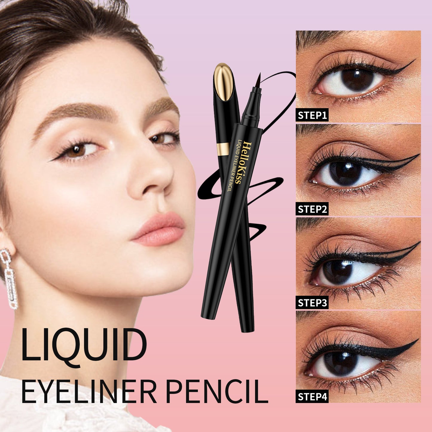 Smooth And Quick-drying Color Rendering Liquid Eyeliner Waterproof