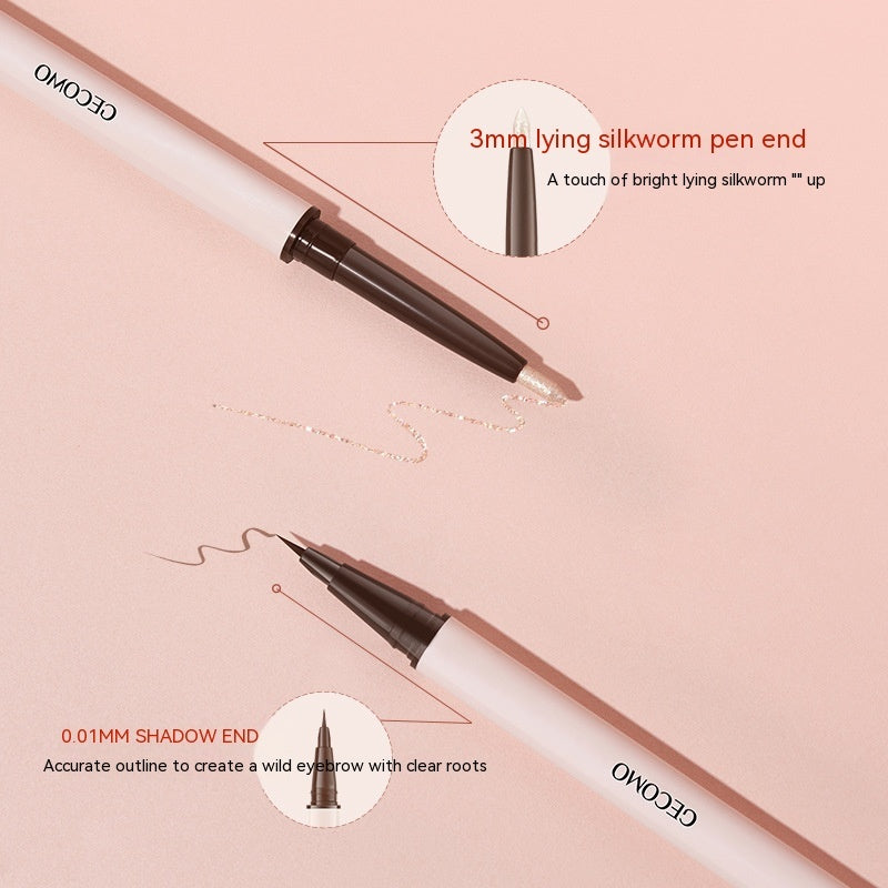 Three-dimensional Star Eyes Double-headed Eye Shadow Pen Makeup
