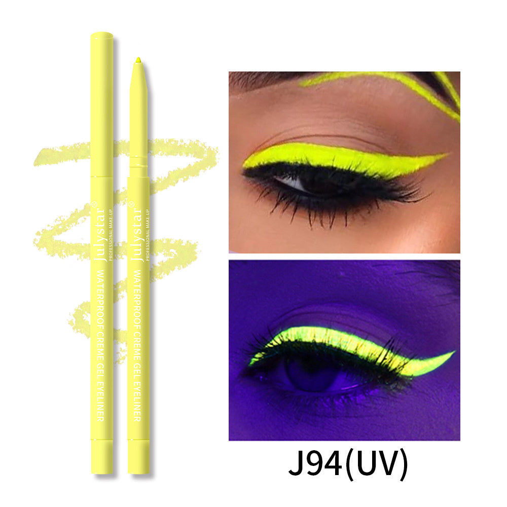 Color UV Fluorescent Eyeliner Waterproof And Oil-proof Not Smudge