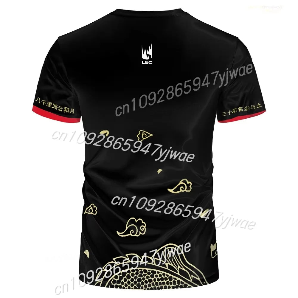 2025 Esports Team Uniform G2 Sports T-shirt National Sport Games Jersey Men T shirts O-Neck Breathable Quick Dry Oversized Tees