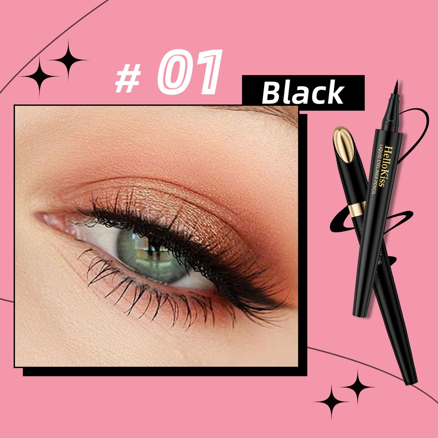 Smooth And Quick-drying Color Rendering Liquid Eyeliner Waterproof