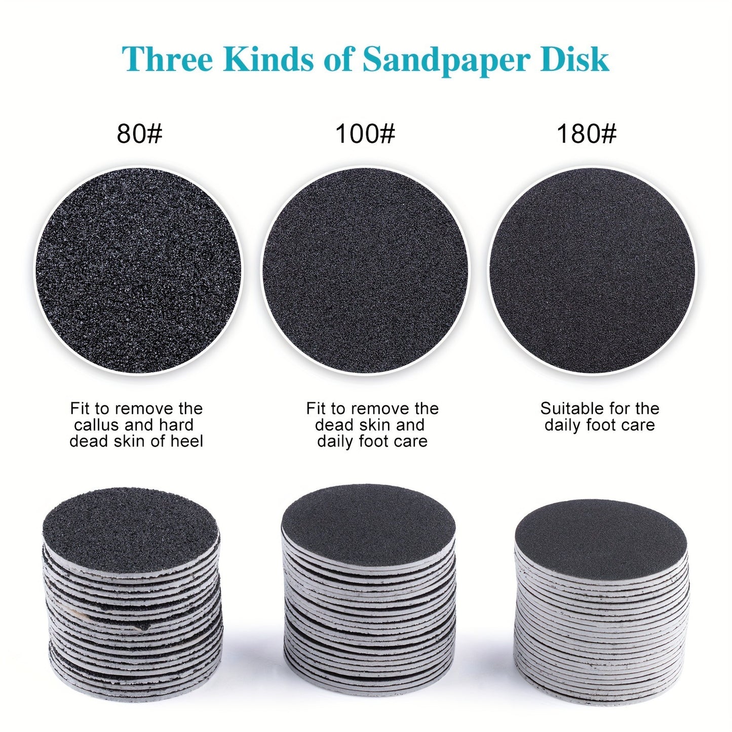 Electric Foot Grinder Applicable Grinding Disc Volcanic Rock Material Calluses Removing Cutin Pumice Stone Sandpaper Foot Grinder Abrasive Paper