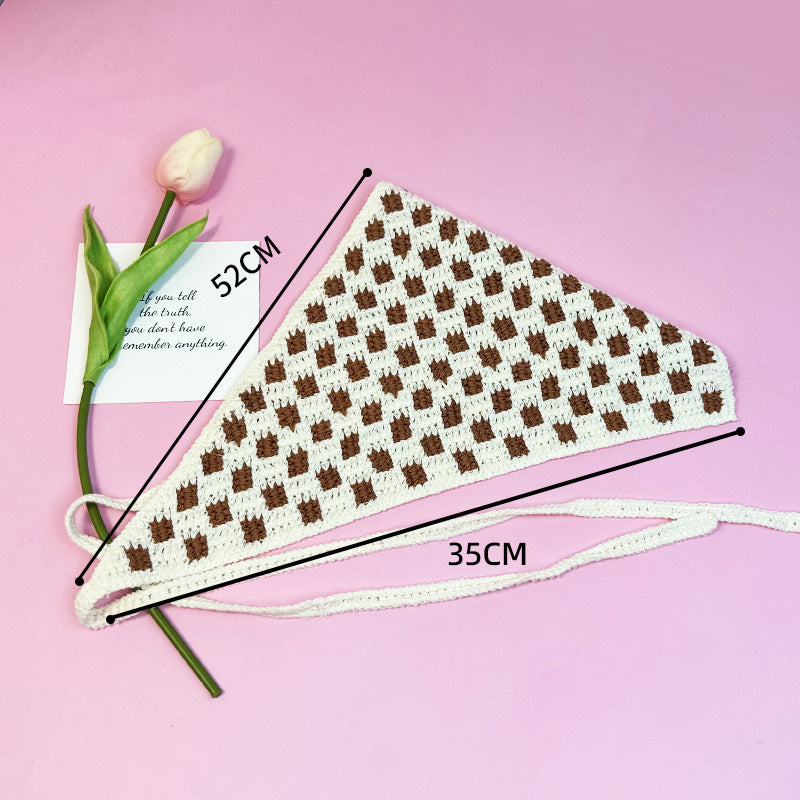 All-matching Triangular Binder Knitted Hair Band